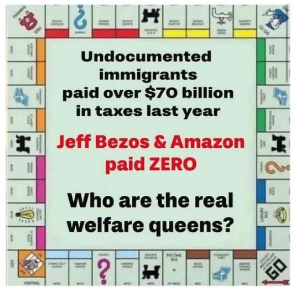 The image displays a Monopoly game board with a large white overlay in the center. The text on the overlay states that…
