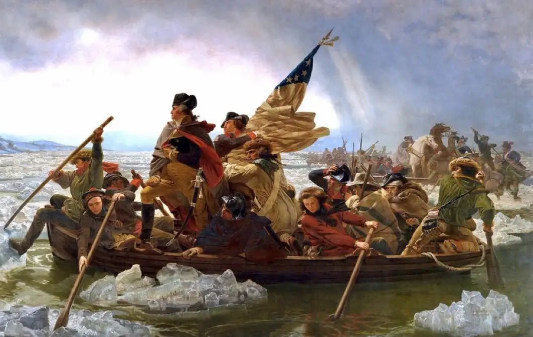 On this day in 1776, General George Washington crossed the Delaware River to surprise the Hessians celebrating Christmas.