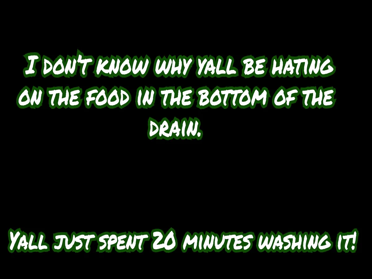 A black background with bold, white, jagged-edged text in two sections. The top text reads 'I DON'T KNOW WHY YALL BE HATING…