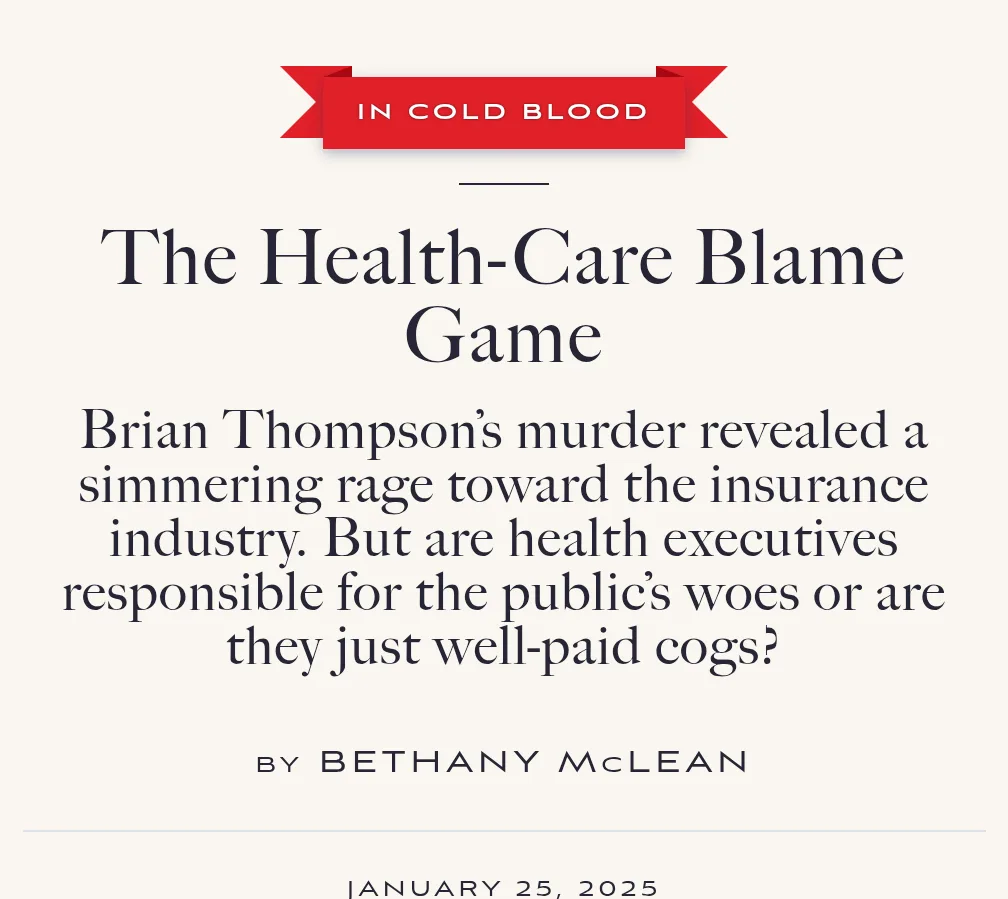 Can we please spare a thought for the Healthcare Executives? /s