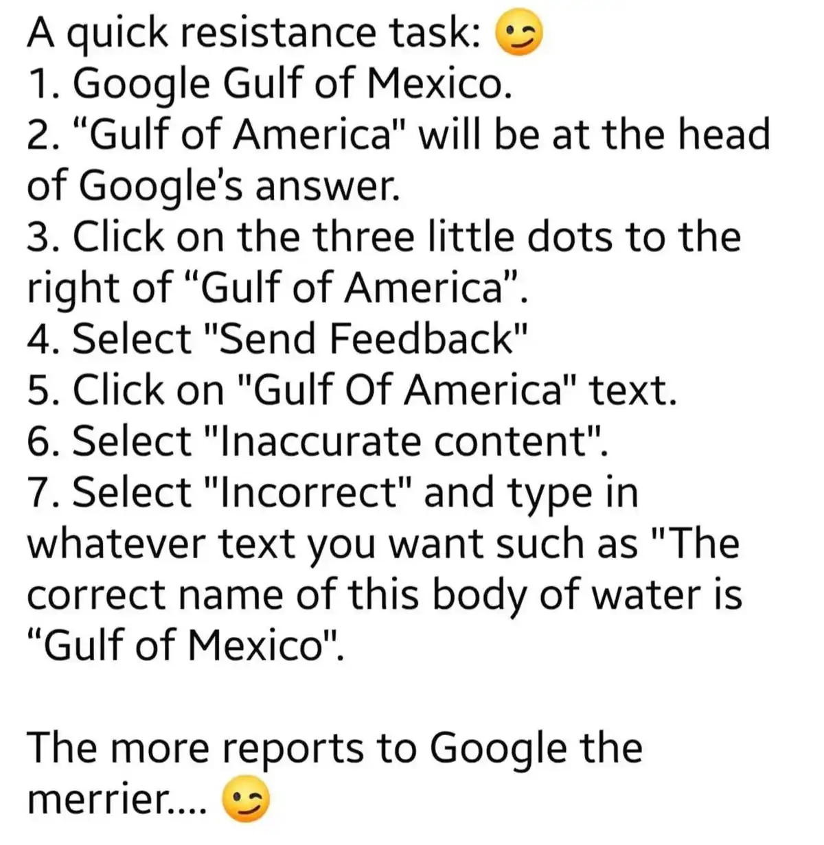 The image displays a numbered list of instructions for a 'quick resistance task' involving Google search. The task instructs…