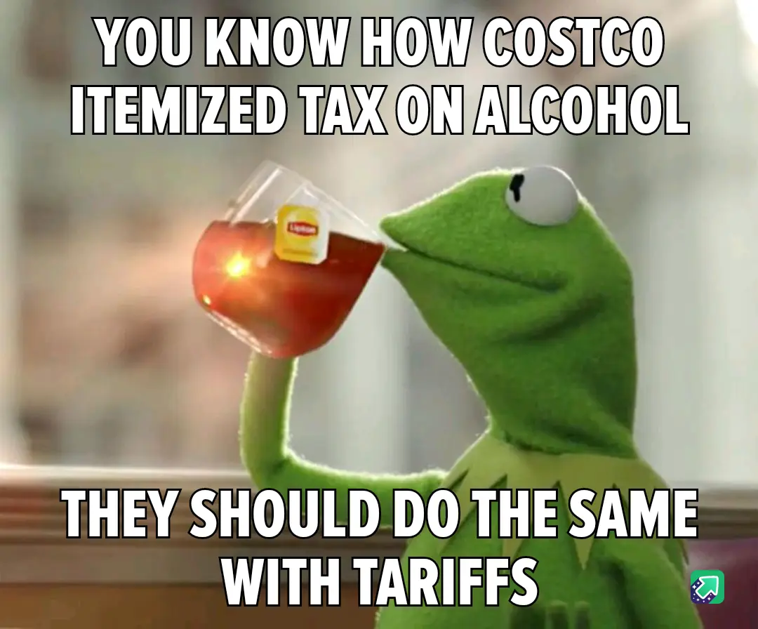A green frog puppet, Kermit the Frog, is shown sipping from a glass of red tea with a Lipton tea bag visible. The image has…