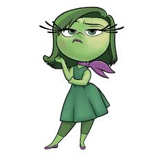 A green-skinned cartoon girl with long eyelashes and a purple scarf stands with her arms crossed, looking annoyed. The text…