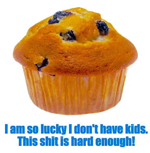 A close-up image of a golden-brown blueberry muffin with visible blueberries embedded in its top, set against a plain white…