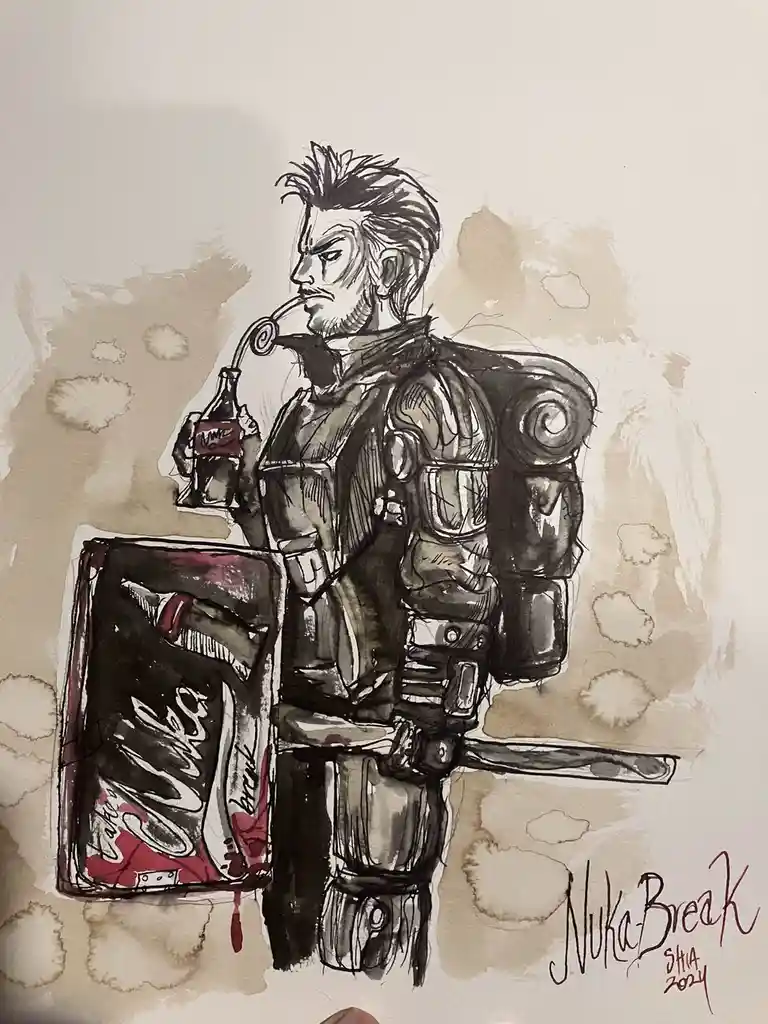 Inktober/Drawtober Day 24: Nuka Break Fan Art