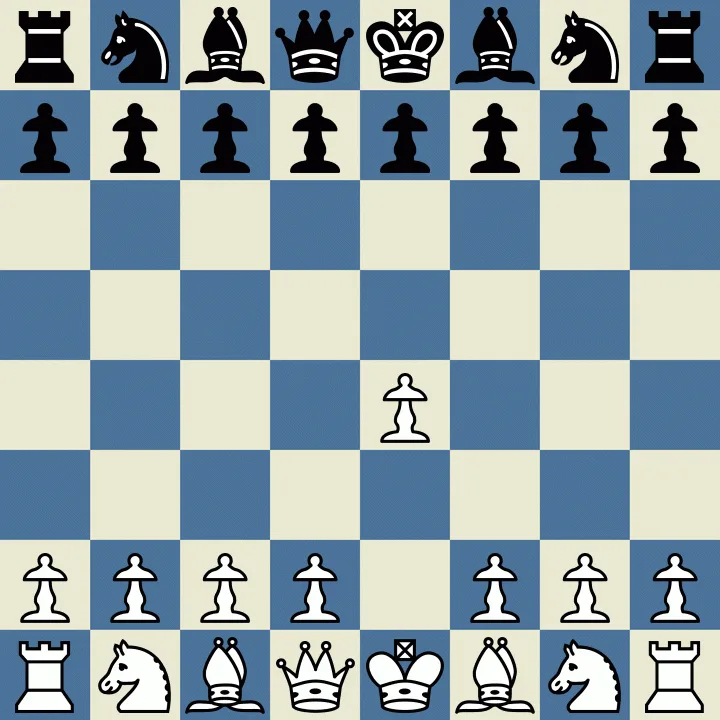 A chessboard image showing a complex game position with many pieces still on the board, including multiple kings and queens…