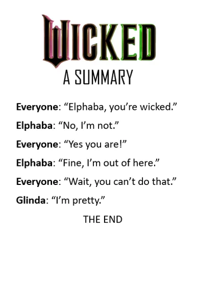 Spoiler Alert: A Quick Recap of 'WICKED'