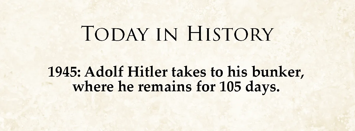 The image displays a beige, textured background resembling aged parchment. Centered in black serif font is the text 'TODAY…