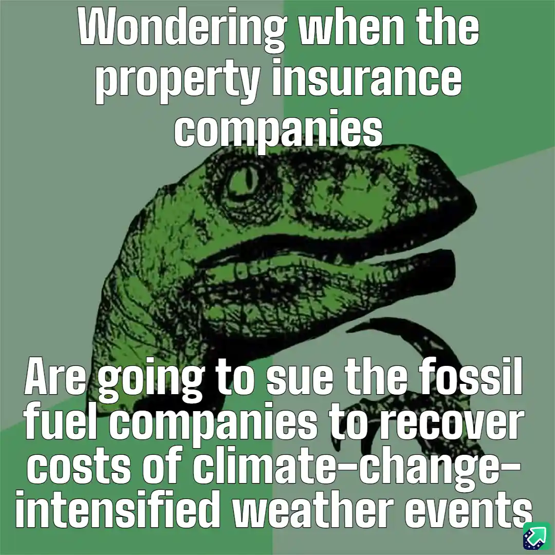 A green, stylized illustration of a dinosaur with a thoughtful expression, set against a split green background. White text…