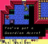A pixelated video game screenshot from a classic RPG, showing a character standing on a blue-tiled platform with a…