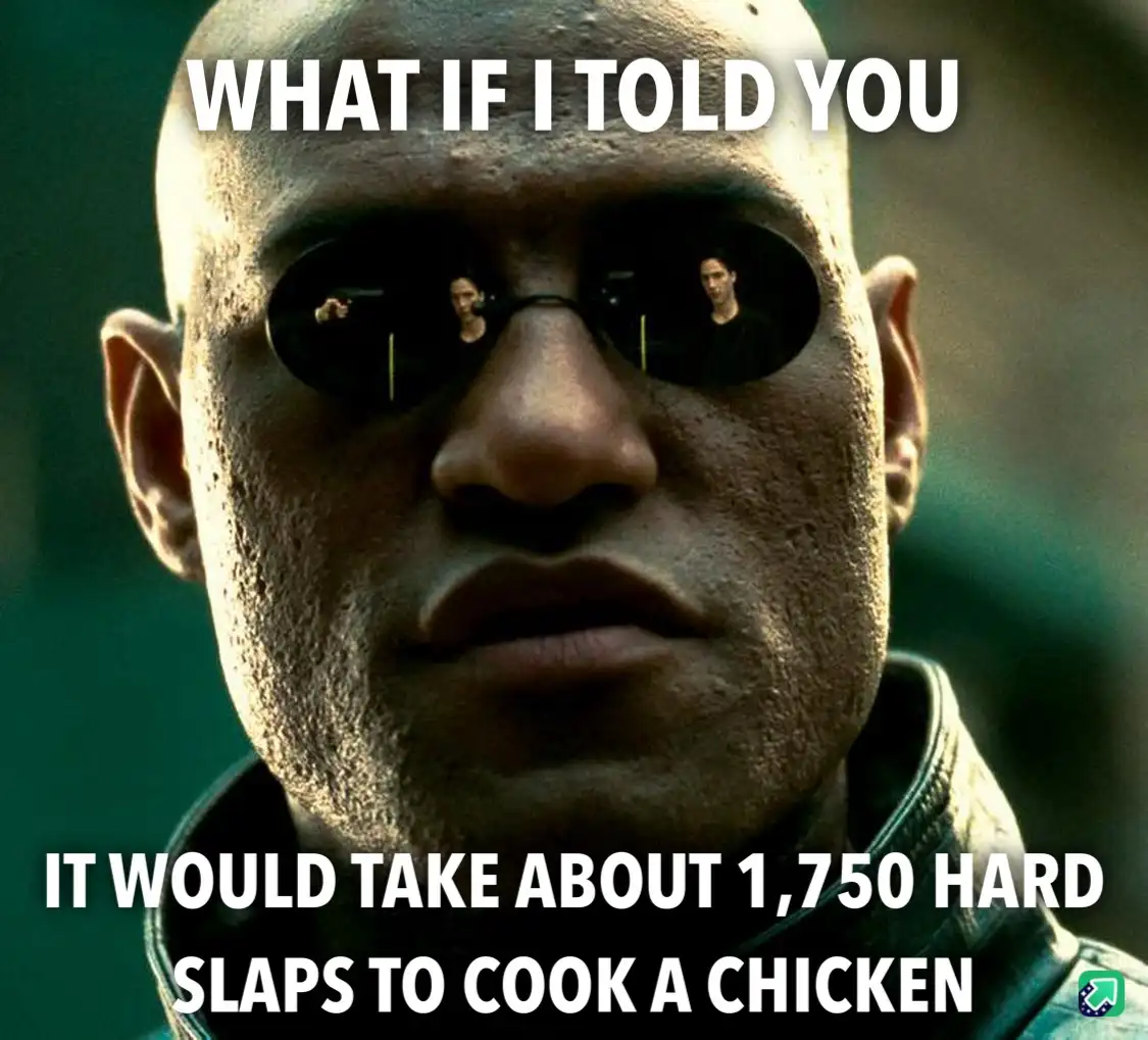 A close-up of Morpheus from The Matrix, wearing his signature dark sunglasses, with two figures reflected in the lenses…
