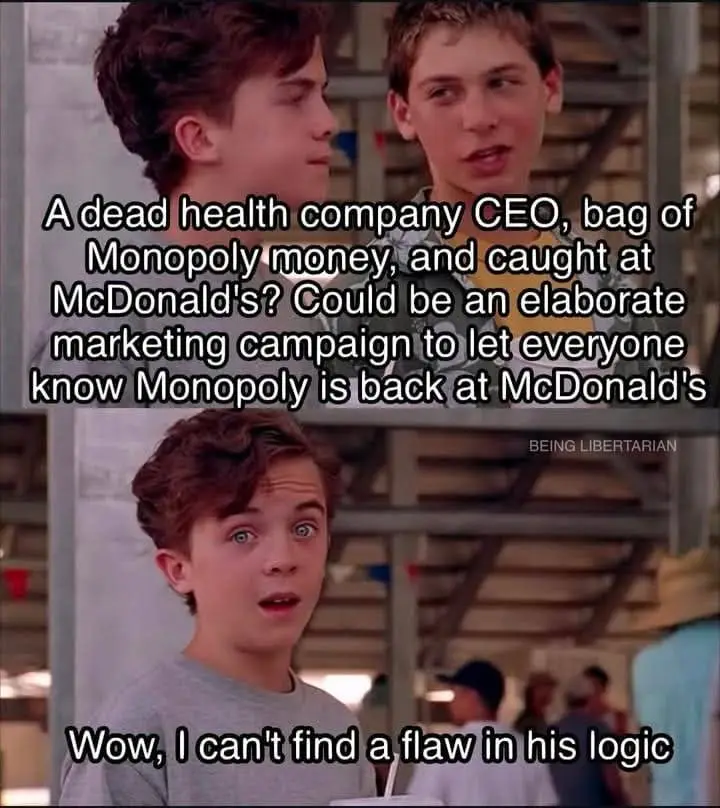 The meme features two panels from the movie 'The Breakfast Club.' In the top panel, a boy speaks while another listens, with…