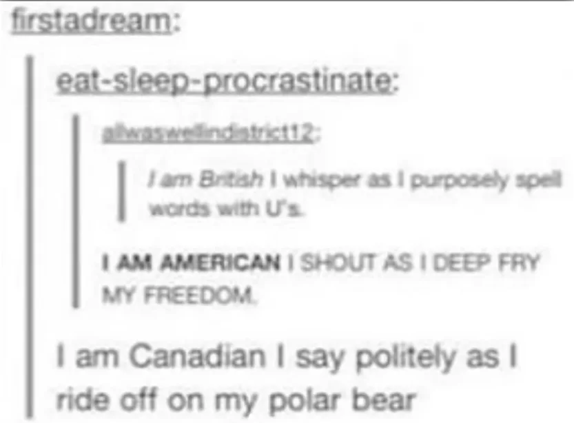 A text-based meme mimicking a forum thread with a user named 'firstadream' listing a 'eat-sleep-procrastinate' routine…