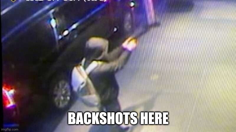 A grainy, low-resolution security camera image shows a person in a dark hoodie and light-colored pants standing beside a…