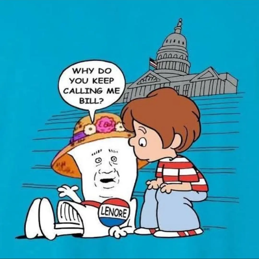 A cartoon depicts a young boy in a red-and-white striped shirt kneeling beside a white, marshmallow-like figure wearing a…