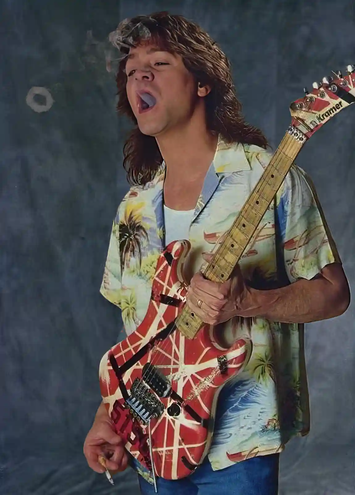 Eddie Van Halen rocking it out in 1988!