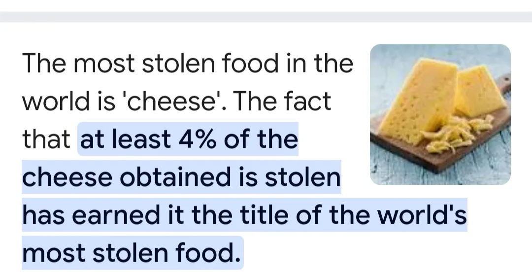 An image of two triangular blocks of yellow cheese on a wooden cutting board with some shredded cheese beside them. Overlaid…