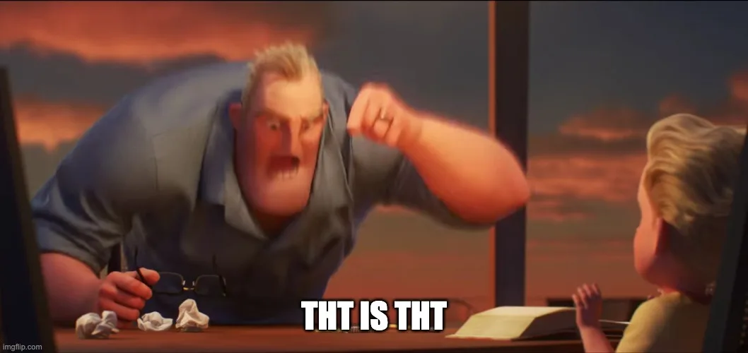 A muscular animated man with a furious expression leans over a desk, fist clenched, while holding glasses and surrounded by…