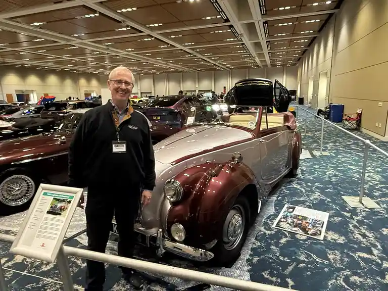 Check out this stunning 1952 Lagonda 2.6L Drophead at the Silicon Valley Auto Show!