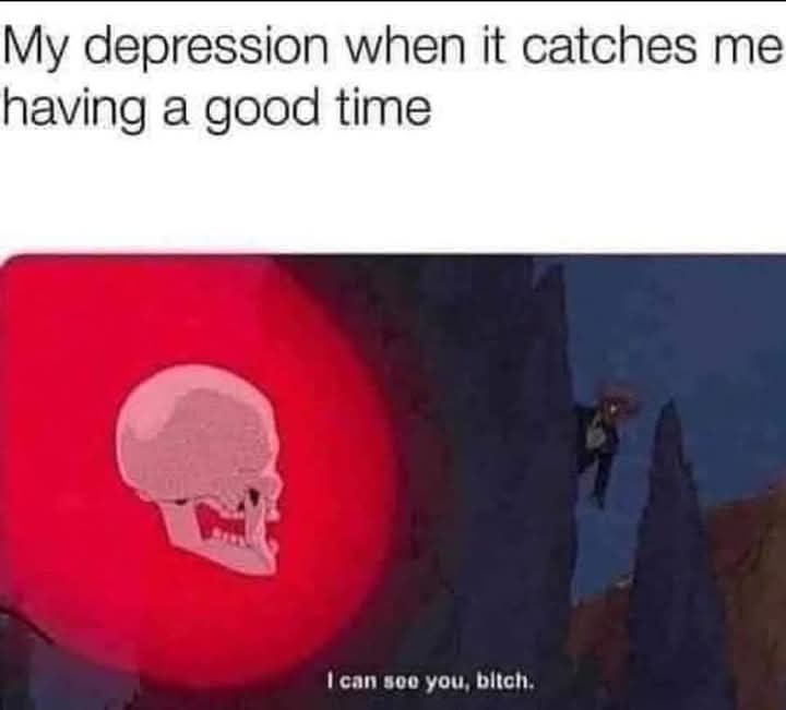 The image shows a scene from an animated show with a large red glowing orb containing a skull on the left, and a character…