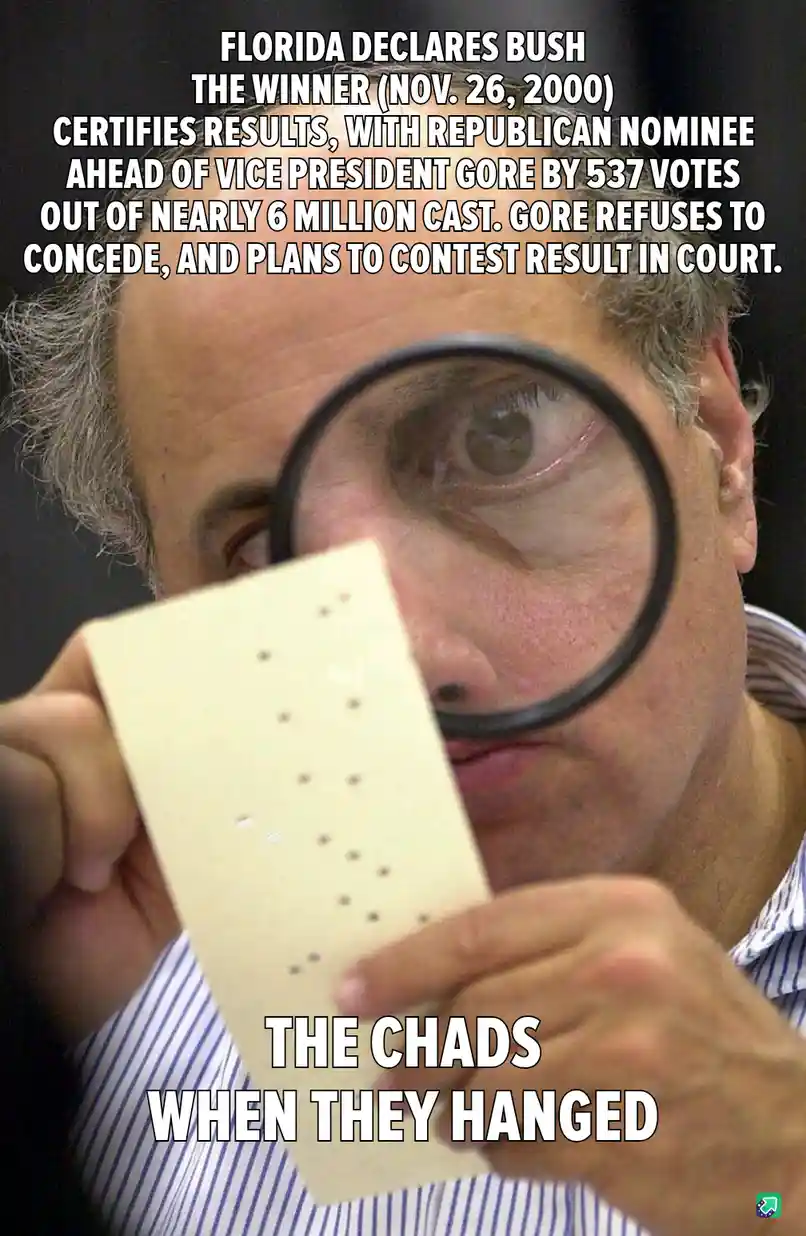 The power of 537 votes: every single one counts.