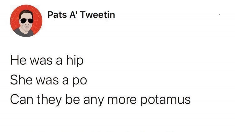 A screenshot of a social media post from a user named 'Pats A' Tweetin' with a circular profile picture of a man in…