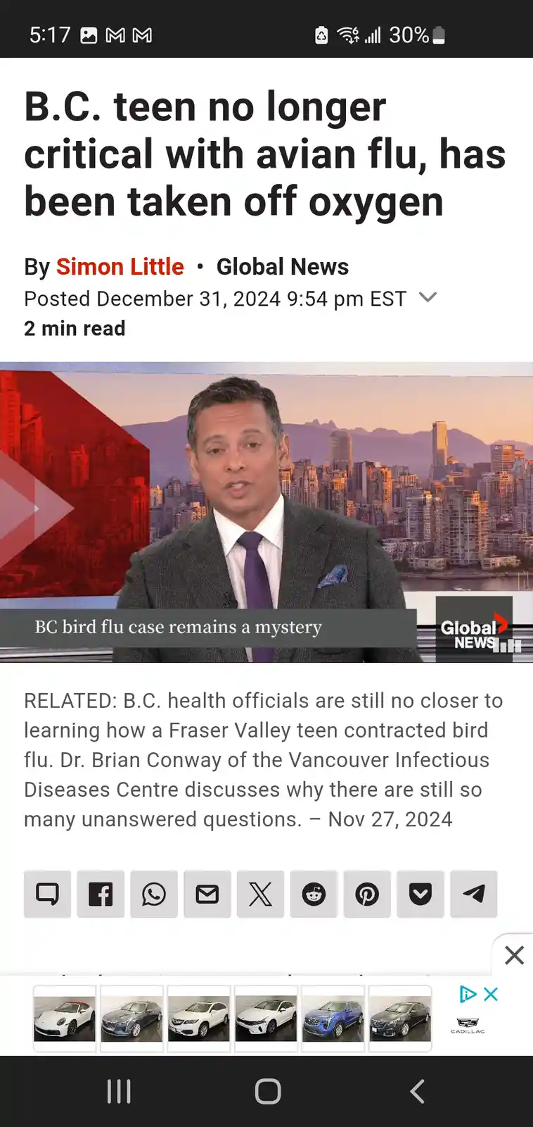 A cheerful headline with a shocking twist at the end...