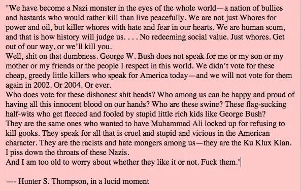 That Loadie Had Some Wise Insights