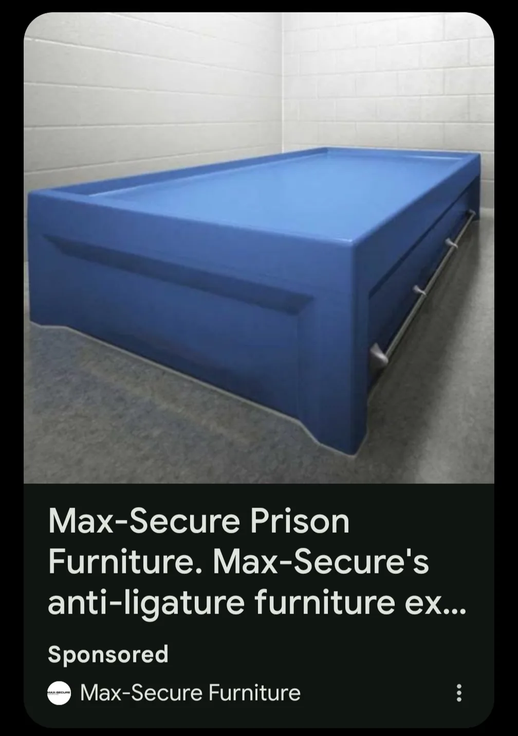 Why Are Ads for Prison Furniture Flooding My Feed?