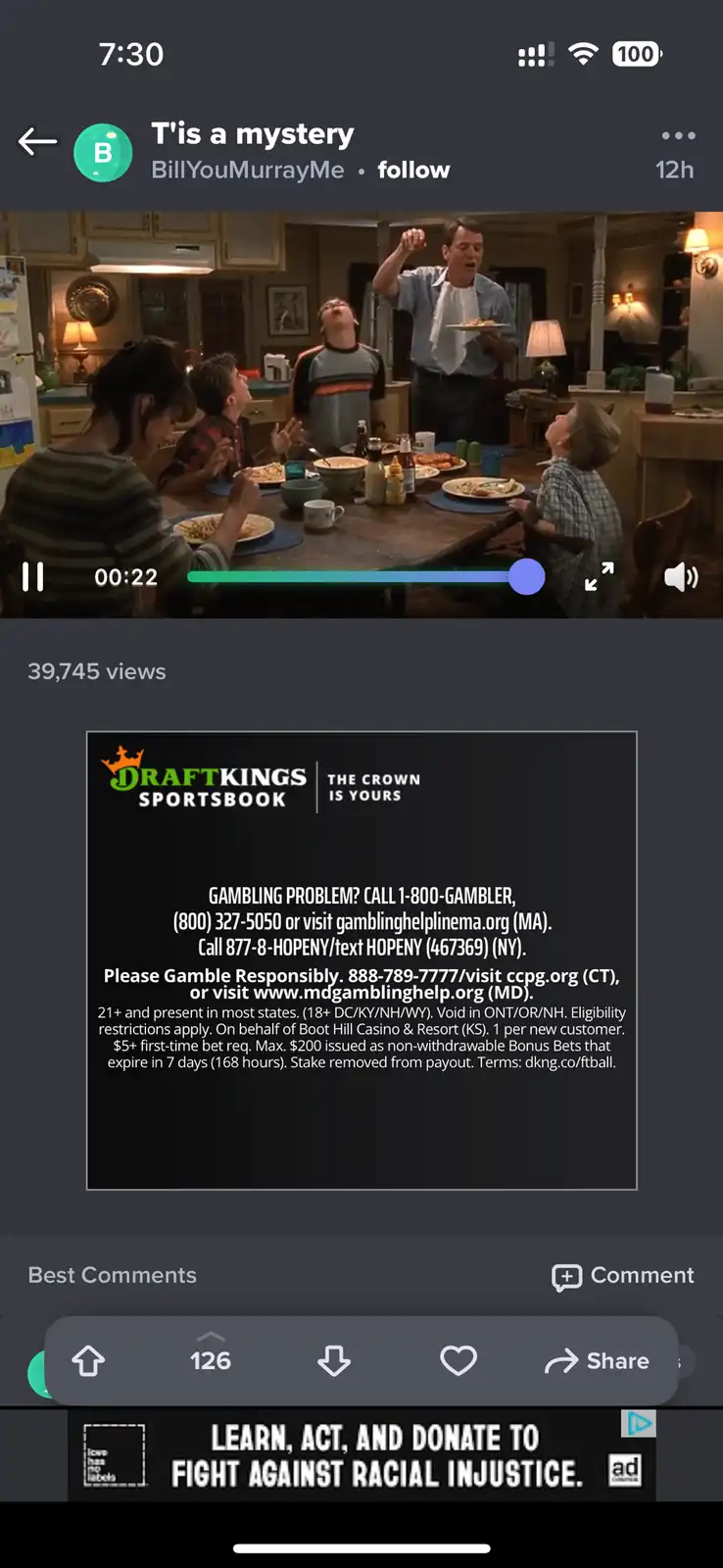 A screenshot of a TikTok video shows a scene from the movie 'The Sandlot' where a man in a blue shirt and white apron stands…