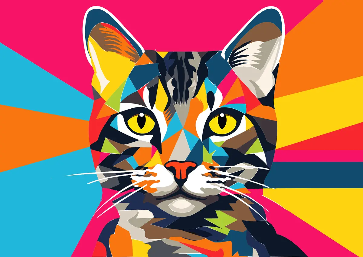 Colorful Cat Art: A Celebration of Feline Beauty