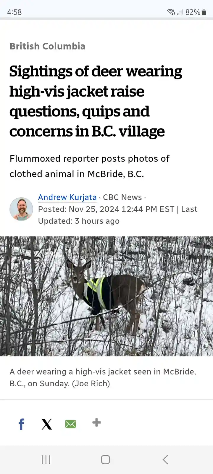 Did Someone Actually Wrestle a Deer to Get That Outfit?