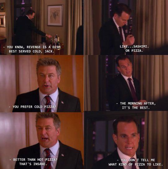 A six-panel meme from the TV show 'The West Wing' featuring characters Josh Lyman and Sam Seaborn. Josh says 'revenge is a…