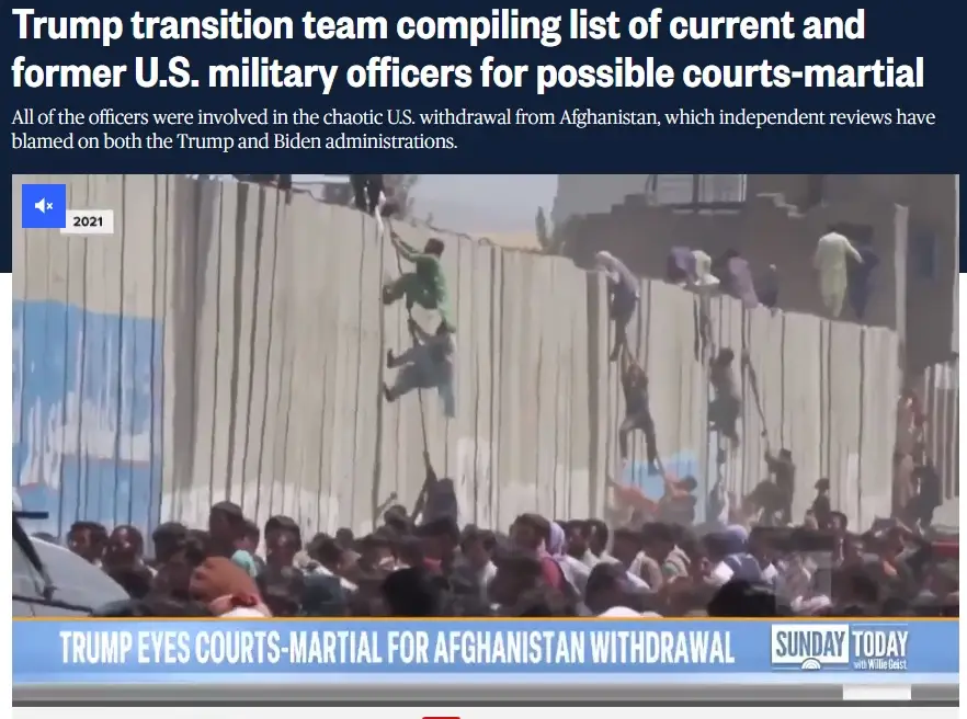 A screenshot of a 2021 news broadcast showing people climbing a tall wall while a crowd watches below. The overlay text…