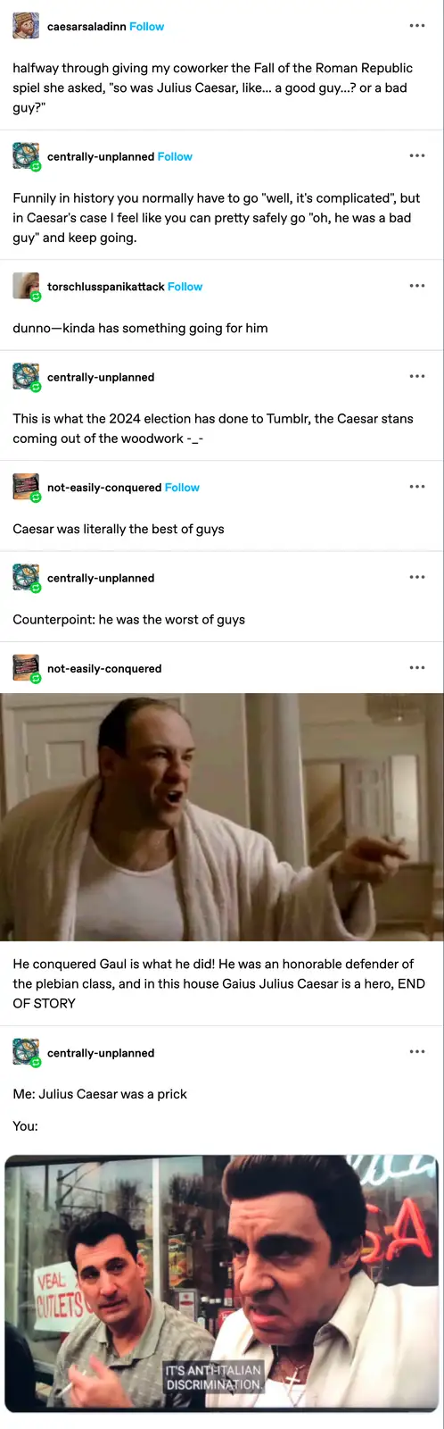 The image shows a meme format with two panels. The top panel features a man in a white robe yelling, overlaid with text: 'He…