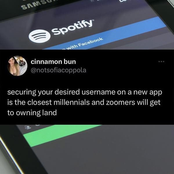 A screenshot of a smartphone displaying the Spotify login screen with a 'Sign in with Facebook' option. Overlaid is a…