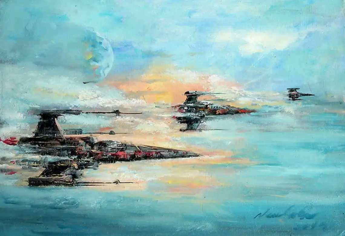My latest creation: a Star Wars themed painting