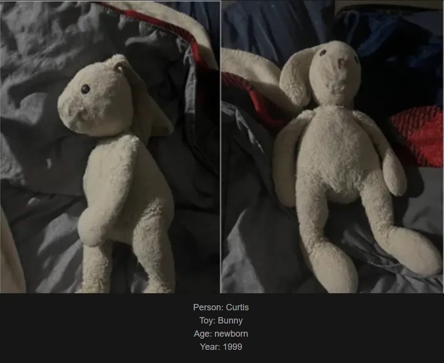 Day 767: Join Me on a Journey Celebrating Childhood Toys at www.saidtheskinhorse.com - Meet Bunny, Our Newest Friend!