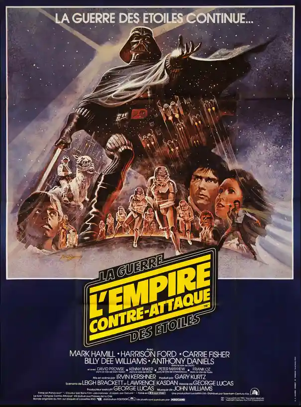 Throwback to the iconic French movie poster for The Empire Strikes Back (1980)