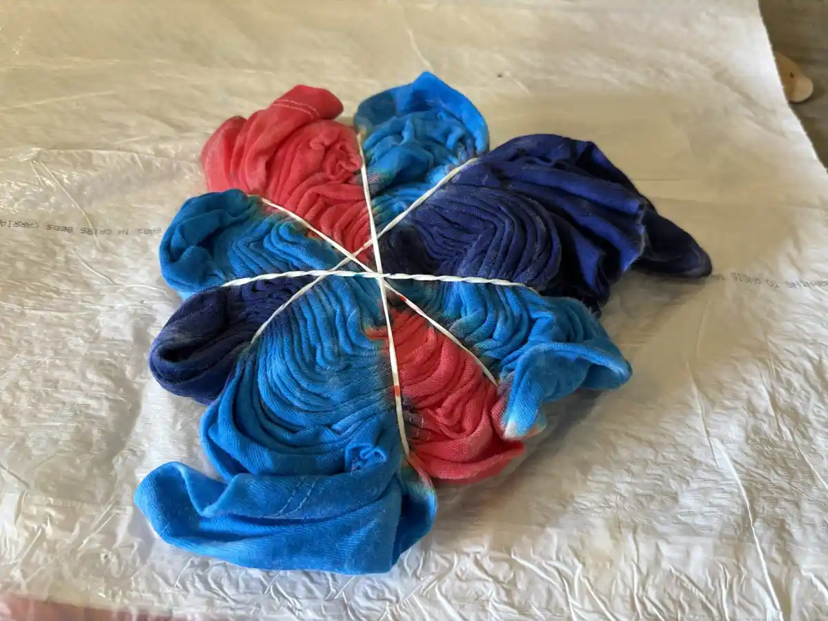 Creating a Tie Dye Masterpiece for Grandma