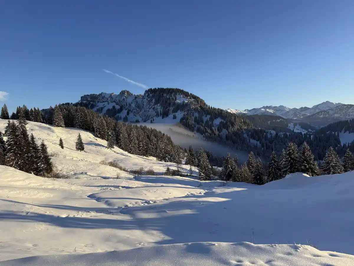 Exploring the Snowy Trails Near Oberstdorf, Germany