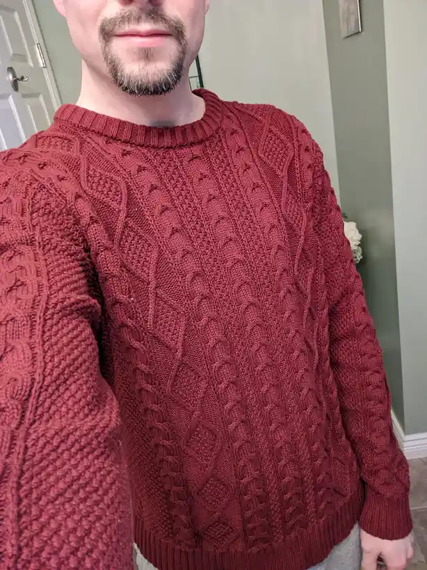 Not Quite a Selfie, But Check Out My Cozy Sweater!