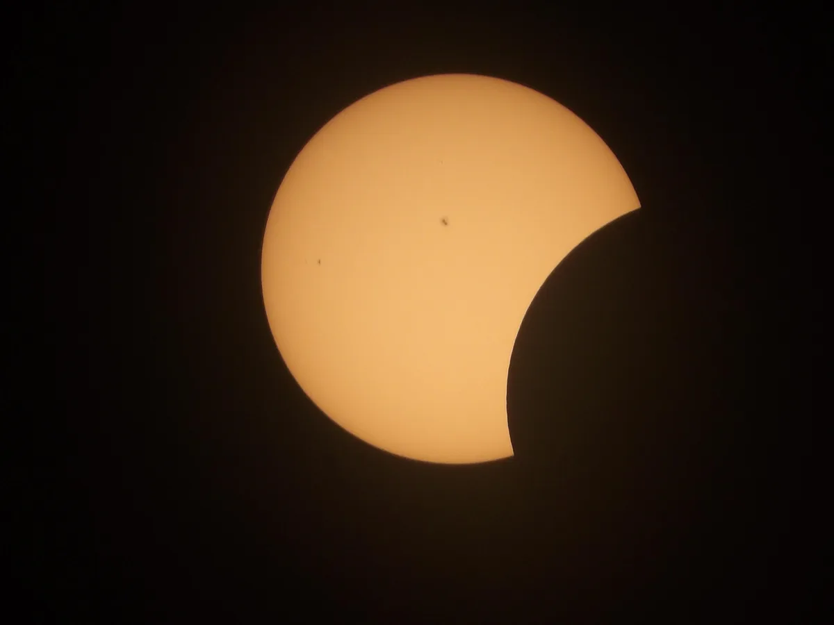 Capturing the Eclipse in Dallas, TX with a Homemade Solar Filter