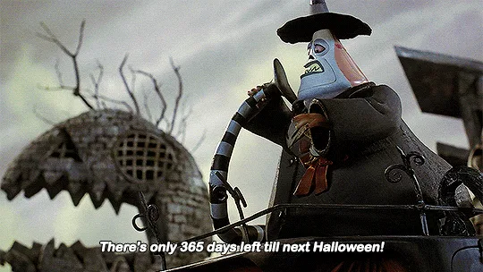 The image shows six panels of the animated character Oogie Boogie from 'The Nightmare Before Christmas,' each time holding a…