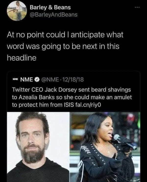 Never in my wildest dreams did I see that word coming in this headline!