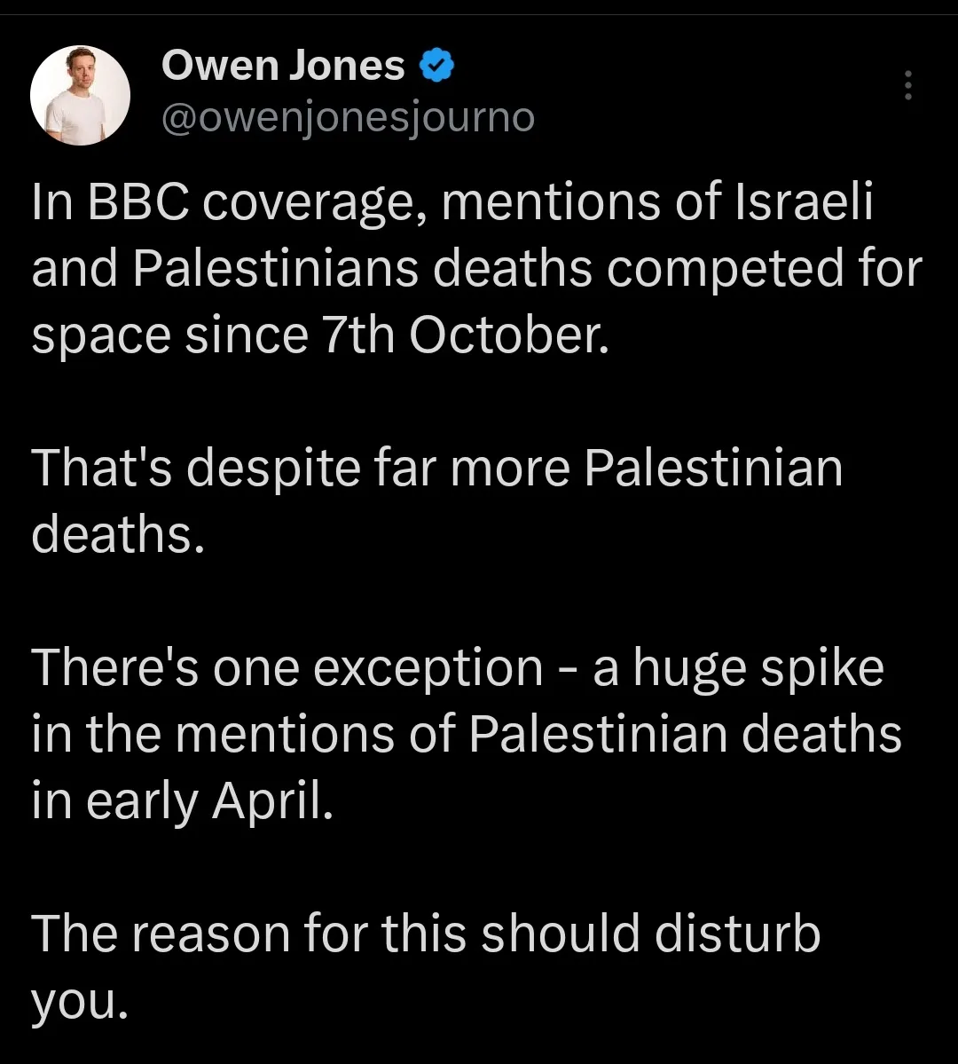 The BBC's Indifference to Palestinian Lives
