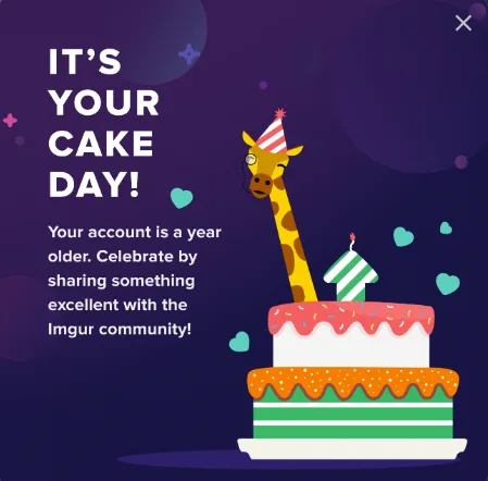 A cartoon giraffe wearing a party hat stands beside a two-tiered birthday cake with a single candle shaped like the number…