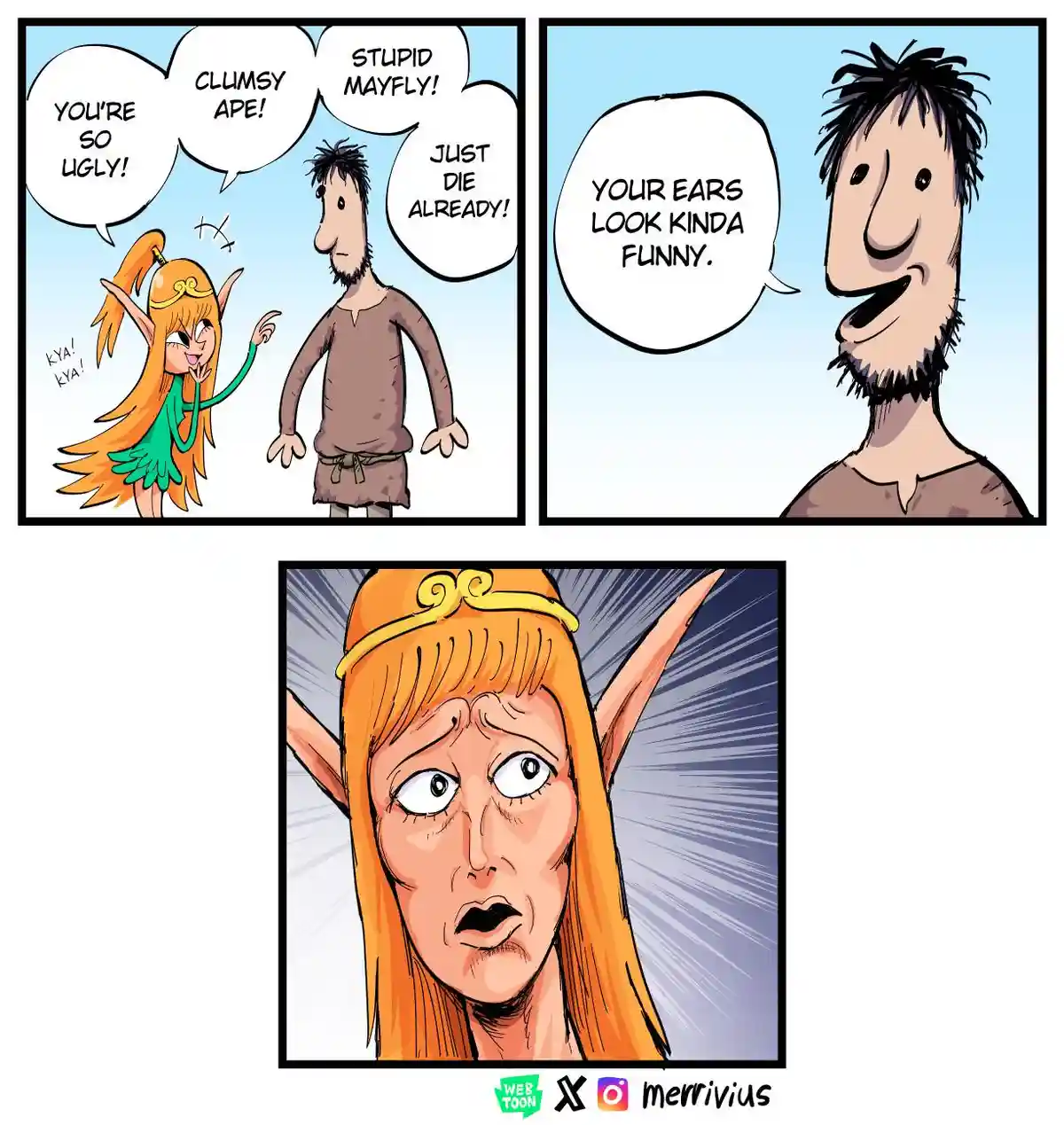 A Hilarious Elf Comic by Merrivius