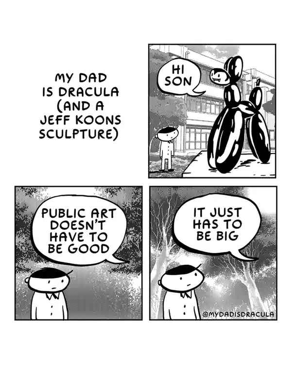 My Dad's a Vampire: The Unlikely Connection to a Jeff Koons Sculpture