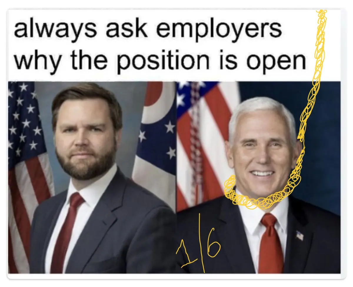 The image displays two official portraits side-by-side: on the left, a man with a beard in a suit and red tie stands before…